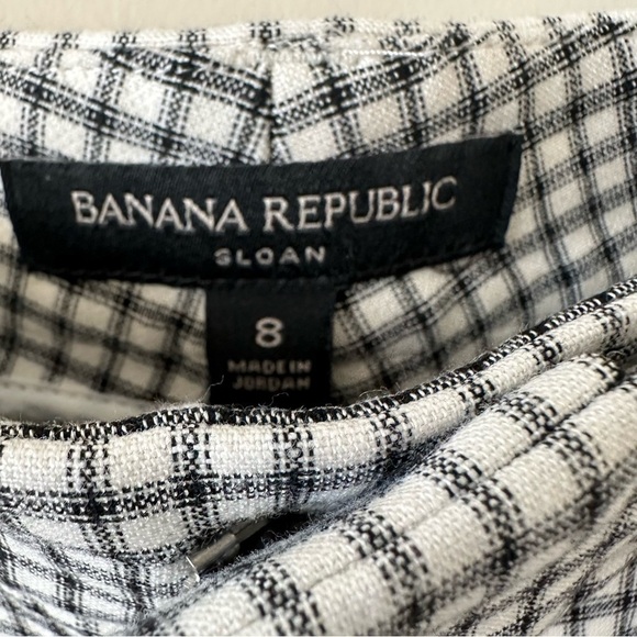 Banana Republic-Black & White Houndstooth with Side Pinstripe - Picture 10 of 10